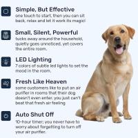 Purificador de aire para mascotas, Purificador de aire para cachorros, Purificador de aire para mascotas para el hogar, Mini purificador de aire portátil para mascotas con elemento de filtro reutilizable para apartamento, dormitorio, oficina (blanco) - details 1