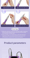 Taladro De Uñas Sin Escobillas 85W Portátil Con Manija 40000RPM Herramienta De Manicura Profesional De Acero Inoxidable Certificación CE FCC - details 7