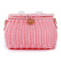 Cesta De Bicicleta Para Niños Accesorios De Bicicleta Hecha De Plástico Y Hilo Tela Adecuada Para Bicicletas Y Scooters Color Variado Tamaño Approx 18cm X 15cm X 13cm - details 9