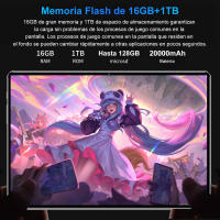 Promoción en 2025 5G nueva tableta original Android de 10,1 pulgadas 16GB Ram 1tb ROM 20000 MA 14 núcleo Android 13.0 4G / 5G red portátil WiFi Bluetooth ultra HD pantalla completa en venta con teclado para auriculares Bluetooth - details 2