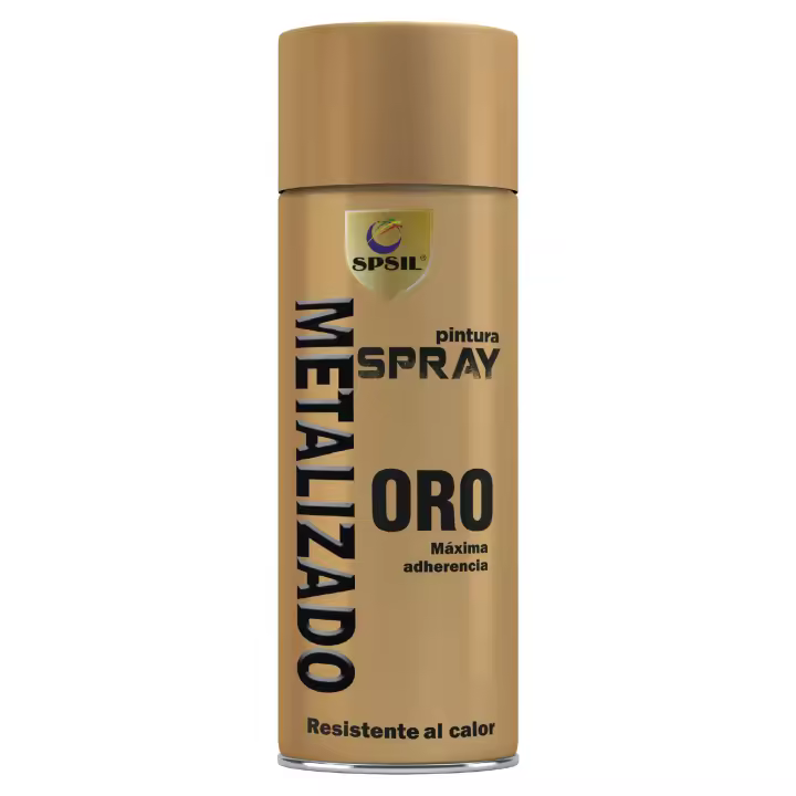 Spsil Pintura en Spray Metalizado Profesional 400ml - Para Todo Tipo de Superficies, Colores Metálicos Vibrantes - 1