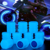 10Pcs Tapones De Válvula Luminosos Azules Para Coche Motocicleta Bicicleta Decoración De Neumáticos Y Eje Capas De Válvula De Térmica ABS - details 0