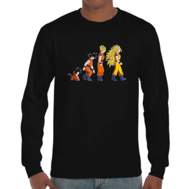 The Fan Tee Camiseta Manga Larga de HOMBRE Bola Ball Dragon Goku Vegeta Piccolo Gohan Super 186 - 1