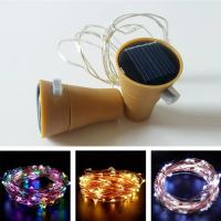 Luces De Vino Solar Con 20LED Y Cadena De Luces De Cobre Forma De Tapa De Vino Decoración De Jardín Fiesta Boda Navidad IP65 Auto-Contenida Fuente De Alimentación Solar - details 4