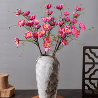 Bouquet De Novia Artificial De Paeonia Y Floral De Rhododendro En Seda Para Bodas Decoración De Navidad Y Fotografía Propios De Mesa - details 4
