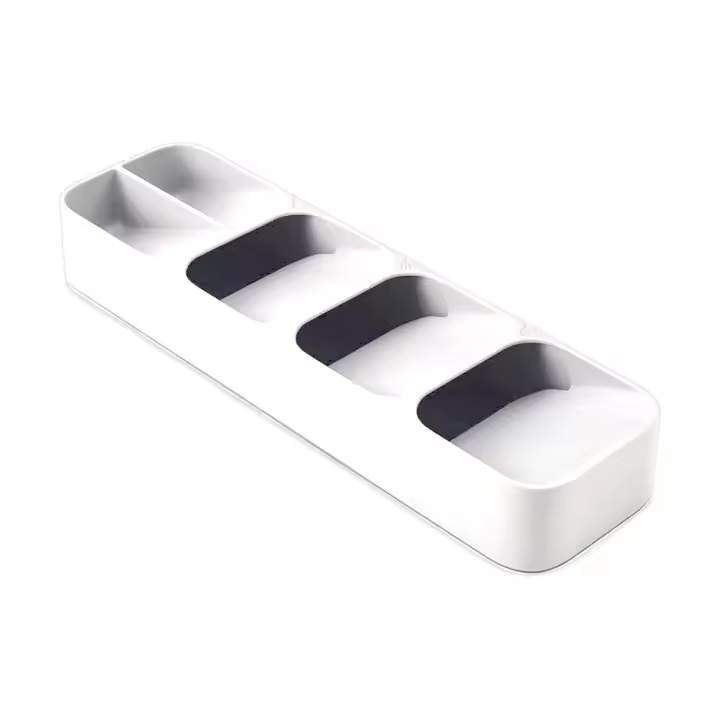 Organizador De Cuchillería Multifuncional Para Cocina Caja De Almacenamiento Compartmentalizado Para Cucharas Y Tenedores Ecológico Plástico Moderno - 1