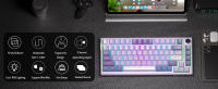 Teclado Mecánico De Juego RGB MageGee SKY81 75% Con Gotelección Intercambiable Y Cableado Personalizable Tecla Cremosa De Amortiguación Con Perno - details 1