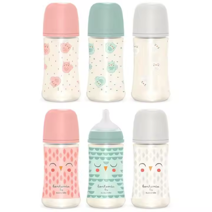 Suavinex Biberón Premium Silicona Tetina 3 Posiciones 270Ml - 1