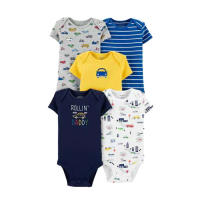 Ropa para niños, novedad de verano, mono triangular de manga corta para bebés, ropa para gatear, mono de bebé de cinco piezas - details 45