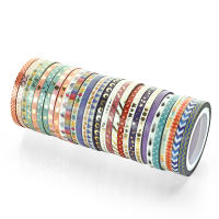 Agutape Set De 48 Rolls De Cinta De Washi Dorada De Plata De 3MM Ancho Cinta Decorativa Y De Protección Para DIY - details 3