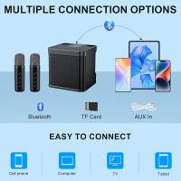 Altavoz Bluetooth Portáthil with Dual Para Karaoke Microphone, Transmisión en Vivo al Aaire Libre, Para El Hogar y Audio with Bluetooth, Mini Altavoz Portáthil - details 1