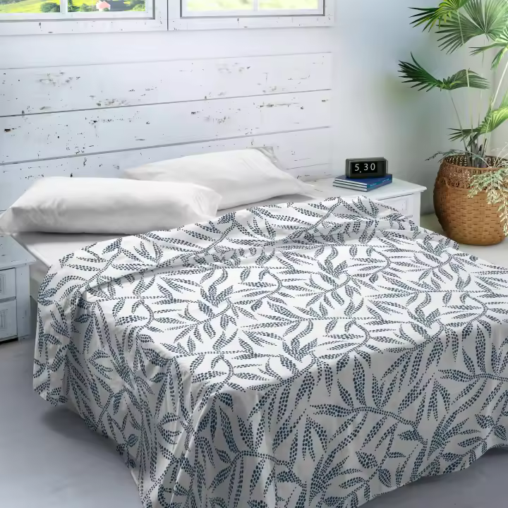 SANDAL- Juego de sábanas Estampadas 2/3 piezas - Algodón Extra Suave - Fabricado en España - WAKIA - Cama 90/135/150/180 cm - 1