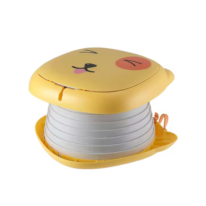 Potty Para Niños Portátil Antiodeorancia Para Viajes Juego De Plástico Seguro Para Bebés De 0-36 Meses Diseño Animal - 1