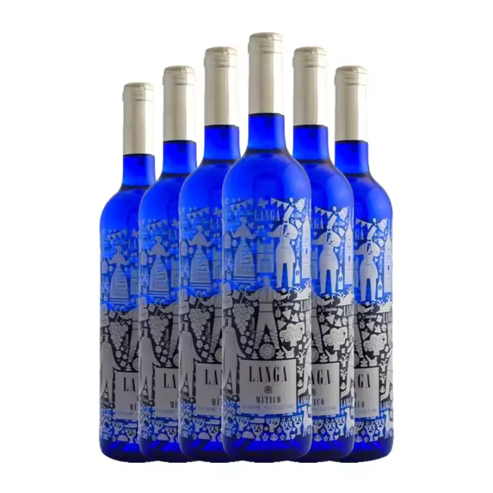 Vino blanco Chardonnay Langa Mítico 75 cl x 6 botellas. Total 4.5 litros - 1