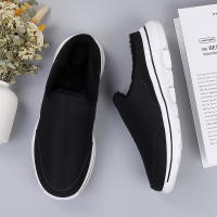 Zapatillas Casuales De Algodón Para Hombre Invierno Cómodas Y Cálidas Zapatillas De Casa Con Piel Media Botas De Nieve Suela EVA Zapatos Planos Suaves Talla Verdadera Para Adultos - details 5