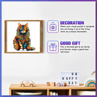 Rompecabezas De Madera Con Patrón Único De Gato Formas Irregulares Juguete De Ocio Regalo Para Halloween Navidad Cumpleaños Para Adolescentes Y Adultos - details 0