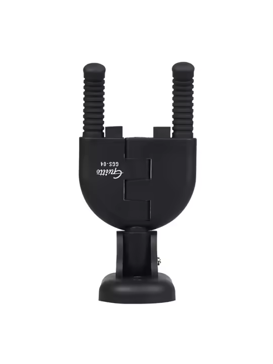 Soporte De Pared Para Guitarra Bajo Mandolina Banjo Ukulele Gancho Colgador De Instrumentos Musicales Accesorios De Guitarra Negro Material De Plástico Y Metal - 1