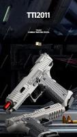 Pistola G17 De Juguete Con Ejection De Cargador Disparo Continuo Retroceso De Bala Regalo De Cumpleaños Y Navidad Para Niños Material Plástico - details 7