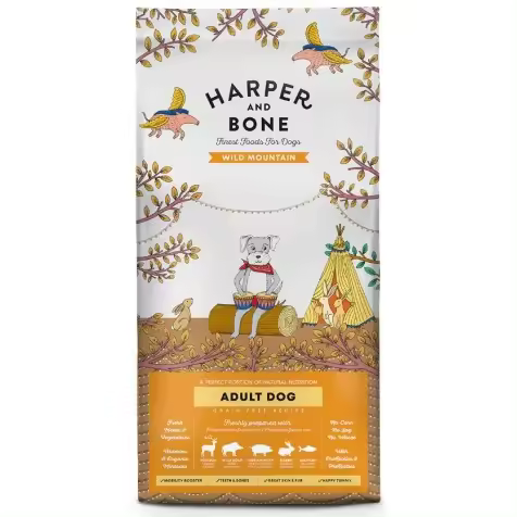 Harper And Bone Adult Med/large Wild Mountain Pienso Para Perros 12 Kg - 1