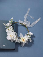 Diadema De Rattan Simulada Tejida En Hierro Florales Para Mujer Adorno De Boda Y Novia Estilo Inmortal Decoración De Fiesta - details 4