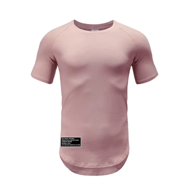 Muscleguys Summer O neck T Shirt Mens Fashion T-Shirt Gym Clothing Hip-Hop Short Sleeved Streetwear Sports Slim Fit Tees Tops - 1