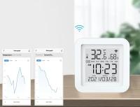 Sensor De Temperatura Y Humedad WIFI Tuya Para Hogar Inteligente Compatibilidad Con Alexa Y Google Assistant Medidor De Temperatura Y Humedad Preciso Rango 0℃~60℃ Y 0% RH~99% RH - details 7