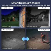 Cámara de vigilancia exterior, cámara de vigilancia Wifi para exteriores de doble lente de 2,4 Ghz, detección humana-IP66 resistente al agua - details 6