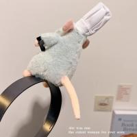 Bonita Diadema with shape de Ratón de Dibujos animados - Bonitos accesorios de Tela para el pelo para Mujer, Perfectos Para El Peinado del lavado de Cara - details 1