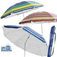 LILI HOME Sombrilla de Protección Solar de Nylon con Revestimiento de Plata UPF 50+ Tamaños Disponibles: 160 cm, 180 cm, 200 cm, 220 cm. Diseñada para ofrecer una cobertura eficaz contra los rayos UV, esta sombrilla es ideal para la playa, el jardín o cua - details 1