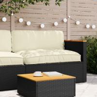 Cojín Exterior vidaXL Crema Poliéster 120 x 12 x 80 cm - details 3