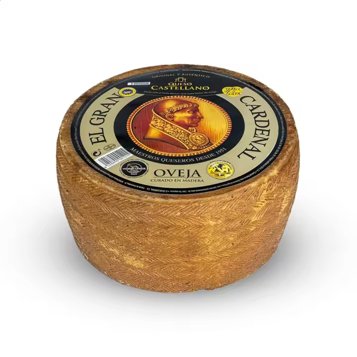 Queso Mezcla Viejo Oveja Curado El Gran Cardenal - Queso Entero - 4 a 6 Meses de Curación - 2.6 kg APROX - 1