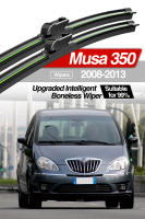 LimpiaFrente LimpiaFrente Wiper Blades Para Lancia Musa 350 2008-2013 Pares Accesorios Para Ventanas Delanteras De Coche Natural Goma Inteligente Sin Hueso Adecuado Para Año 2009 2010 2011 2012 - details 0