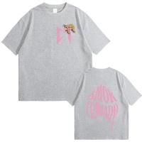 Camiseta Hip Hop Oversize Para Hombre Y Mujer Con Estampado De Sloth En Rosa Pink De Natanael Cano Amor Tumbado Moda Casual Streetwear - details 8