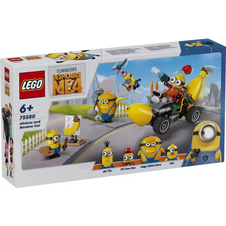 Lego Gru 4 Mi Villano Favorito Minions y Coche Banana 75580 Juguetes LEGO - 1