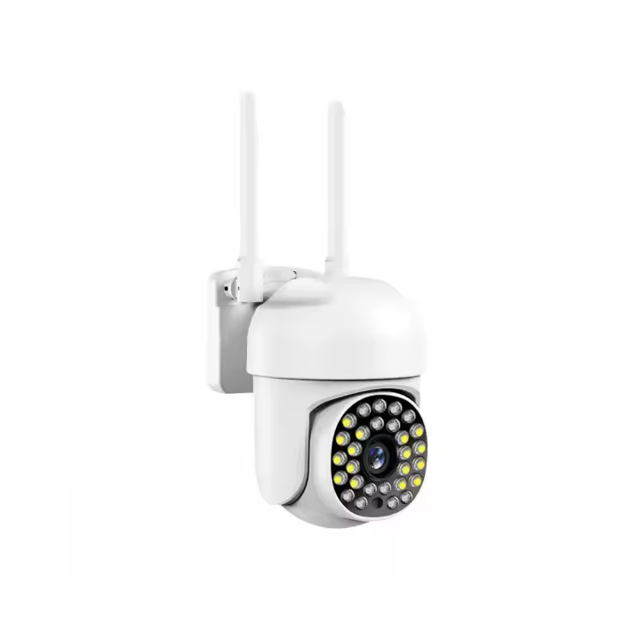 Cámara de seguridad inalámbrica para exteriores, minicámara IP WiFi para vigilancia de interiores, cámara panorámica de 360° con visión nocturna. - 1