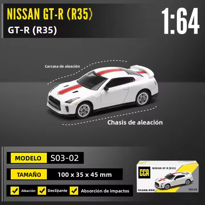 Modelo De Coche Estático CCA MSZ 1:64 Lamborghini Aventador SVJ Colección De Juguetes De Metal Para Adultos Y Niños - 1