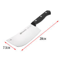 DESEOS Macheta de cocina Family | Cuchillo de cocina | Cuchillo para picar | Hoja de acero inox muy resistente | Mango ergonómico de POM | 28cm - details 1