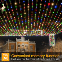 Luces De Cadena De Hadas 1000/500LED Para Decoración De Navidad Exterior Impermeables Con Control Remoto Para Árbol Calle Boda Fiesta - details 15