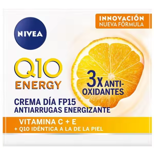 NIVEA Q10 plus C Energizante Cuidado De Día  50 ml Crema Hidratante Antiarrugas con Vitamina C - 1