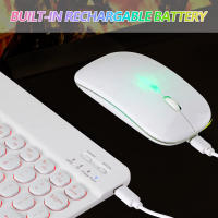 Teclado Inalámbrico Bluetooth Para iPad Air pro Mini 11/10/9 Pulgadas Compatible Con Xiaomi Samsung Huawei Tableta Con Ratón Incluido - details 4