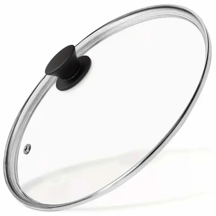 CHEFZOCO Tapa de Cristal para sarten, Tapa de Vidrio Multiusos, Tapadera de Cristal para Olla, Tapa de Cristal con Mango, Tapa Cacerola, Resistente Altas temperaturas, Apto para 22 cm - 1