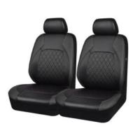 Funda de asiento de Coche de Ocho plazas con borde de Diamantes de una sola Línea, Cuero syntético, Cuero artificial - details 0