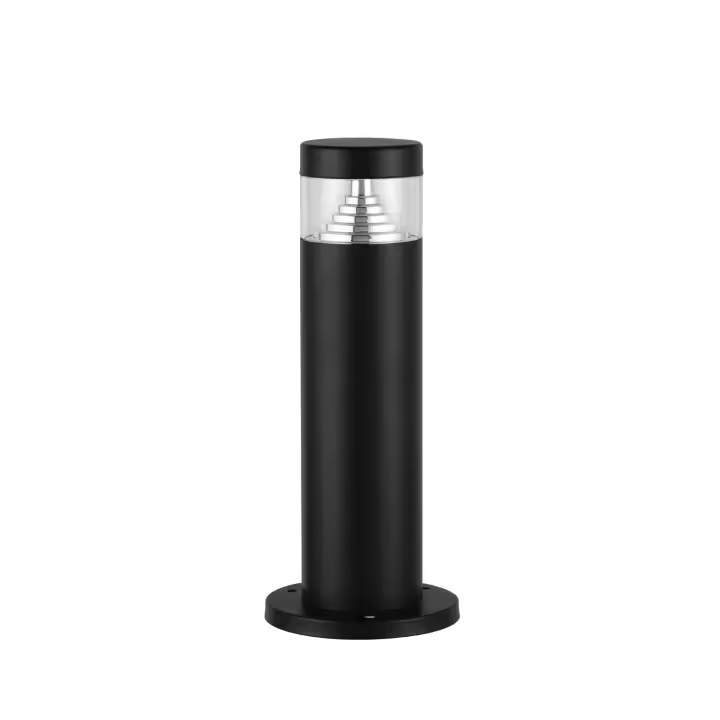 Ledkia Baliza Exterior LED 6W Superficie Pie 30cm Inti Inox Negro ILUZZIA - 1