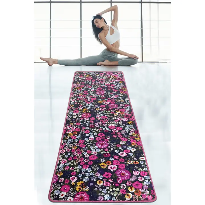 Alfombra de yoga flores - 1