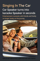Micrófono Inalámbrico Para Coche Con Receptor Compañero De Karaoke 3.5MM AUX Estéreo HIFI Luz Colorida RGB Efectos De Sonido Mixer Sistema Compatible Con Varios Dispositivos - details 8