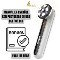 MISTIK  Radiofrecuencia facial EMS Terapia Led Limpieza Facial Masaje Sonico 8000 rpm e Importacion de Cosmeticos Genera Colageno Elastina Trabaja Arrugas lineas Fins y de Expresion Uso en Casa Regalo para Mujer Mistik Beauty Madrid - details 3