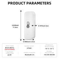 Sensor De Temperatura Y Humedad Bluetooth Mini Compatible Con APP Remota Tuya Termómetro Y Higrómetro Para El Hogar - details 12