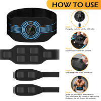 Cinturón De Tonificación Muscular USB Recargable Para Abdomen Tonificador De Músculos Cintura Y Entrenamiento De Brazos Y Piernas Masajeador De Fitness Para Gimnasio En Casa - details 2