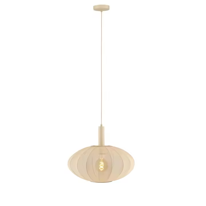 Lucide CORINA - Lámpara colgante - Ø 50 cm - 1xE27 - Beige - 1