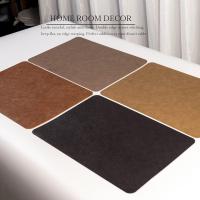 1/4/6pcs Tapetes De Cocina Resistentes Al Calor De Cuero Para Mesa Tapetes Lavables Y Limpiables Para Interior Y Exterior Estilo Japonés - details 3
